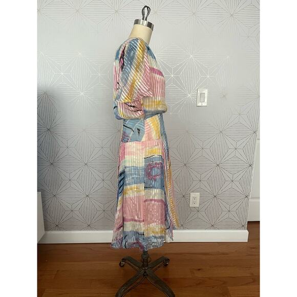 The Silk Farm 100% Silk Made in Korea Size 10 Multi color fairy pastels coquette - Picture 11 of 13